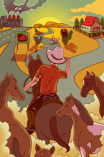 problem of stray horses